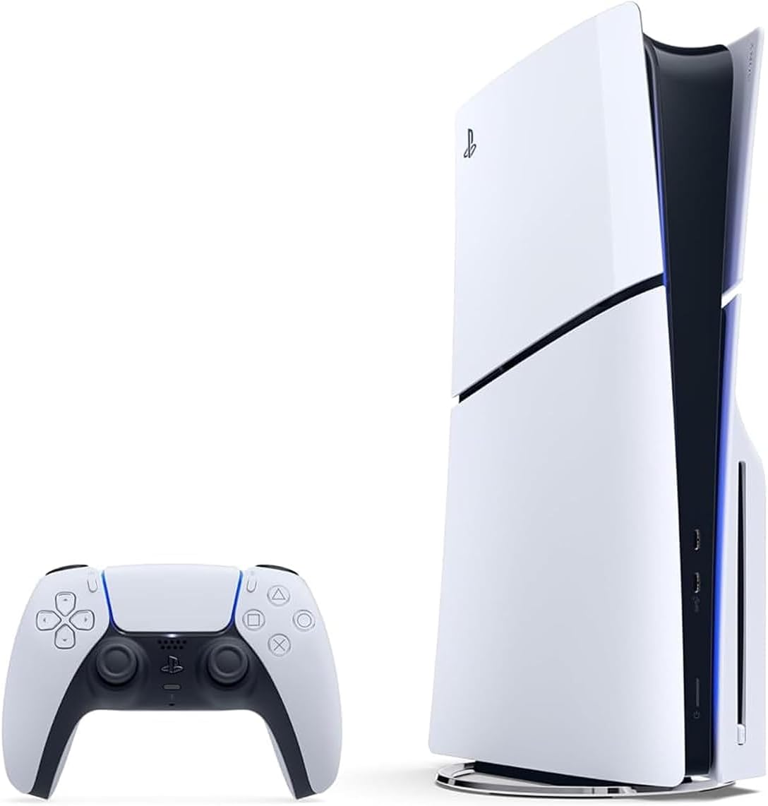 Sony PlayStation 5 Slim Standard Disk Edition Console, Detachable Disk Drive, Support 4K 120Hz, x86-64-AMD Ryzen Processor, AMD Radeon RDNA 2 GPU, 16GB RAM, Built-In 1TB SSD Storage Sony PlayStation 5 Slim Standard Disk Edition Console, Detachable Disk Drive, Support 4K 120Hz, x86-64-AMD Ryzen Processor, AMD Radeon RDNA 2 GPU, 16GB RAM, Built-In 1TB SSD Storage